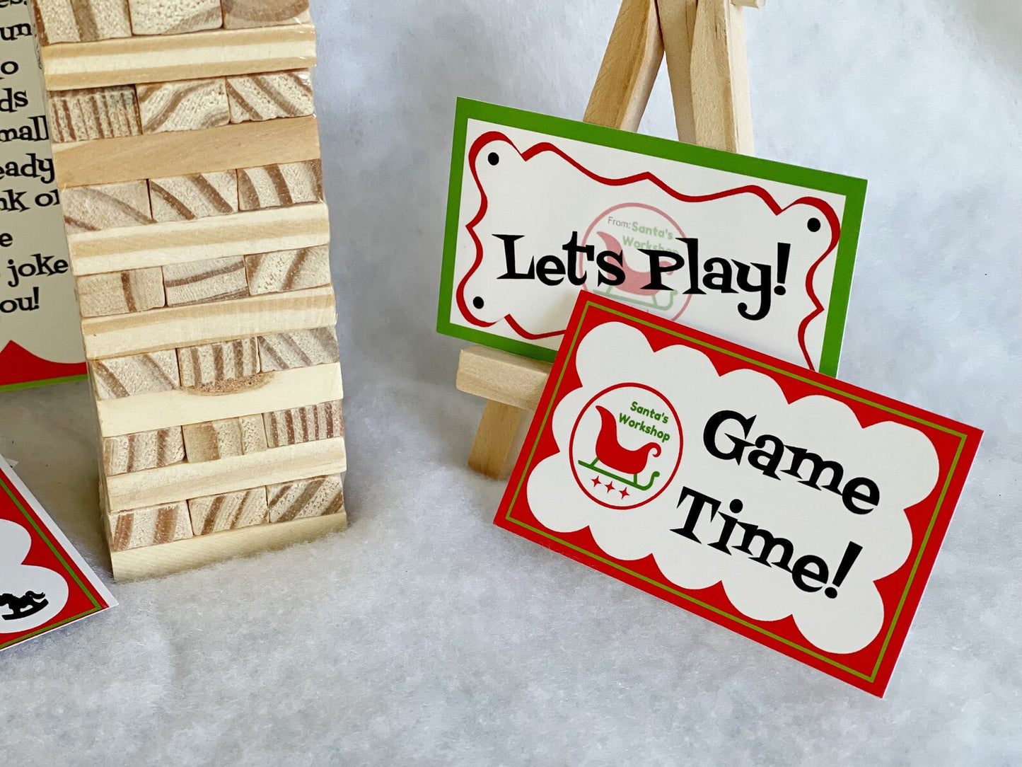 Elf Sized Block Stacking Game