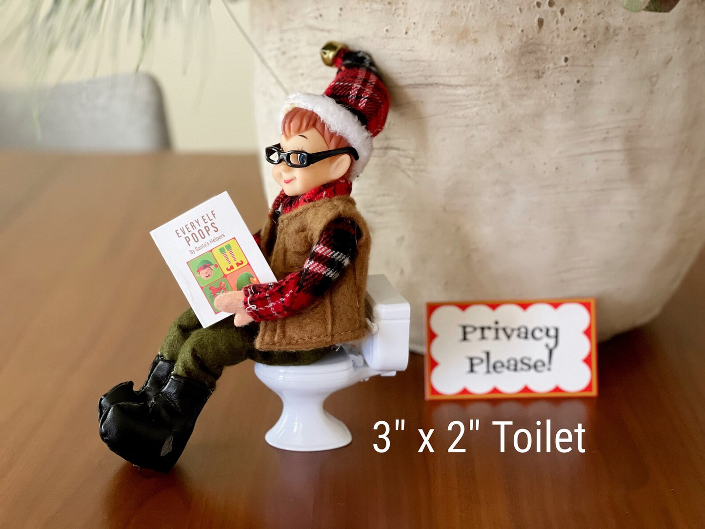 Elf Sized Toilet & Poop Book